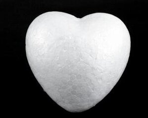 Polistirolinė širdelė 100 mm kaina ir informacija | Papuošalų gamybai, vėrimui | pigu.lt