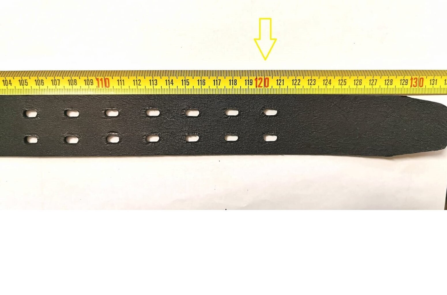 Natūralios odos diržas 3.8 x 120 cm kaina ir informacija | Vyriški diržai | pigu.lt