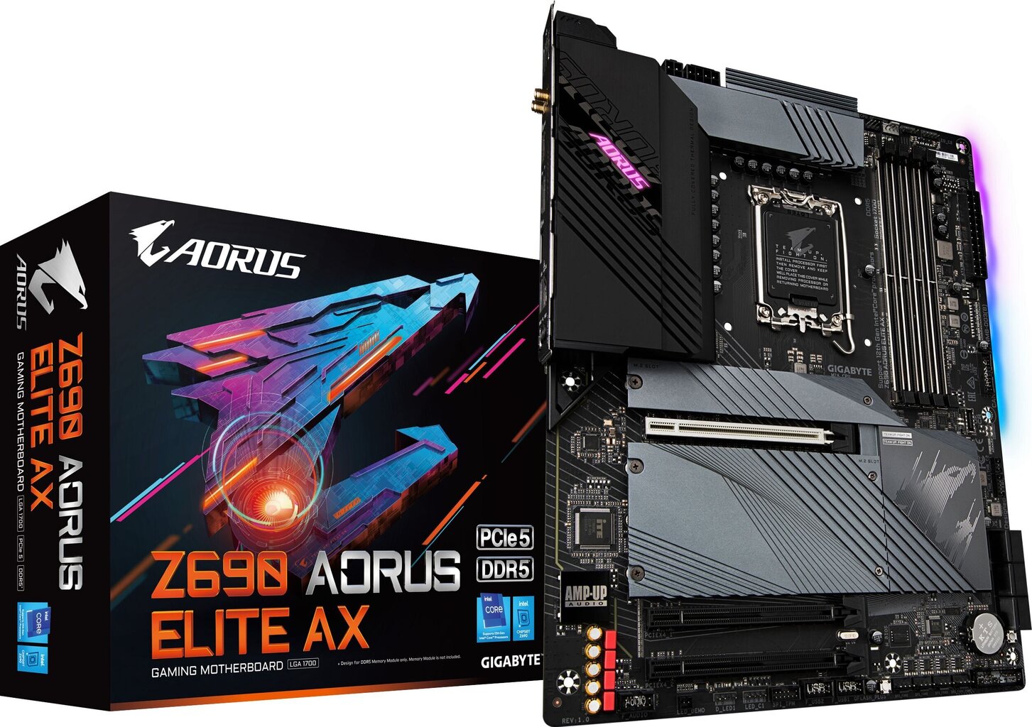 Gigabyte Z690 Aorus Elite AX kaina ir informacija | Pagrindinės plokštės | pigu.lt