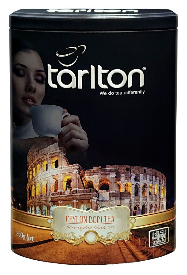 Ceilono juoda birių lapų arbata BOP1, Pure Ceylon Black tea BOP1, Tarlton, 250g kaina ir informacija | Arbata | pigu.lt