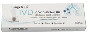 Экспресс-тест на наличие антигена COVID-19 в носоглотке, 1 шт. цена и информация | Экспресс-тесты на COVID-19 | pigu.lt