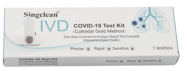 SARS-COV-2 iš nosies antigeno greitojo nustatymo testas Koloidinis gold, 1 vnt kaina ir informacija | COVID-19 greitieji testai | pigu.lt