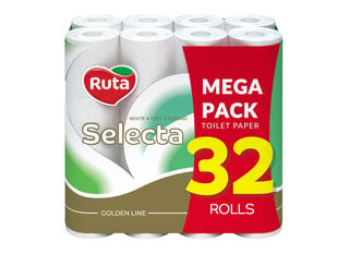 Туалетная бумага Ruta Selecta 32рул 3сл цена и информация | Туалетная бумага, бумажные полотенца | pigu.lt