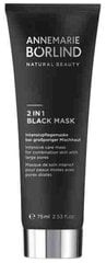 Intensyvios priežiūros veido kaukė mišriai odai su didelėmis poromis Annemarie Börlind Black Mask 2 in 1, 75 ml kaina ir informacija | Veido kaukės, paakių kaukės | pigu.lt
