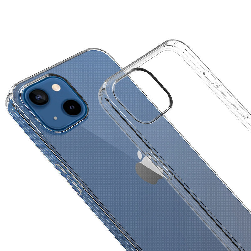 Ultra Clear 0.5mm Case Gel TPU Cover, skirtas iPhone 13, skaidrus kaina ir informacija | Telefono dėklai | pigu.lt