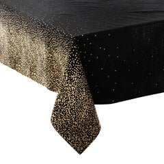 Juoda staltiesė Gold Leopard 140x240cm kaina ir informacija | Staltiesės, servetėlės | pigu.lt
