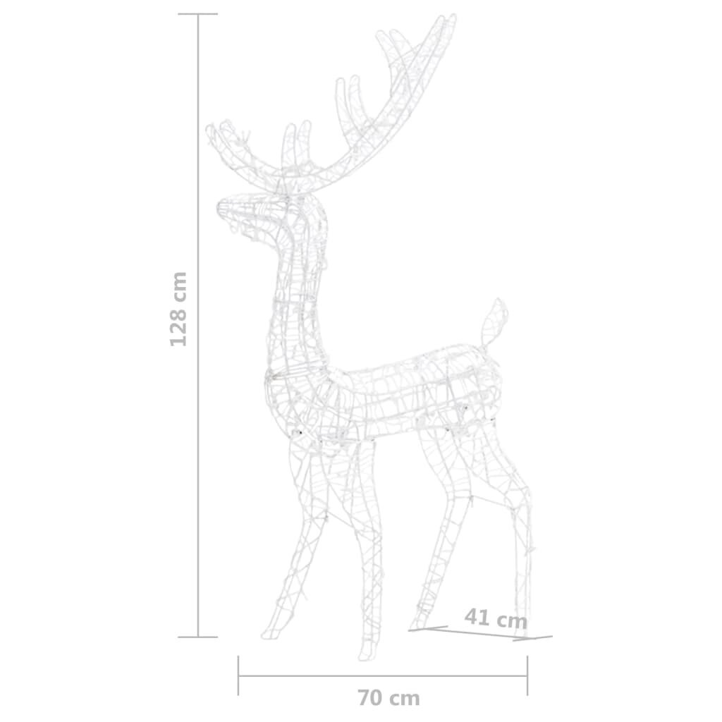 Kalėdinė dekoracija elnias, 128 cm kaina ir informacija | Kalėdinės dekoracijos | pigu.lt