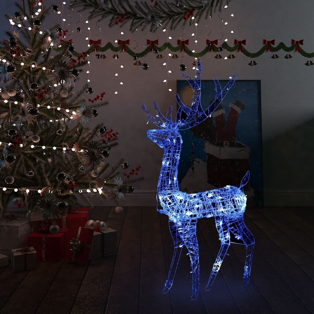 Kalėdinė dekoracija elnias, 128 cm kaina ir informacija | Kalėdinės dekoracijos | pigu.lt