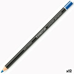 Pieštukai Staedtler Lumocolor, mėlyni, 12 vnt. kaina ir informacija | Piešimo, tapybos, lipdymo reikmenys | pigu.lt