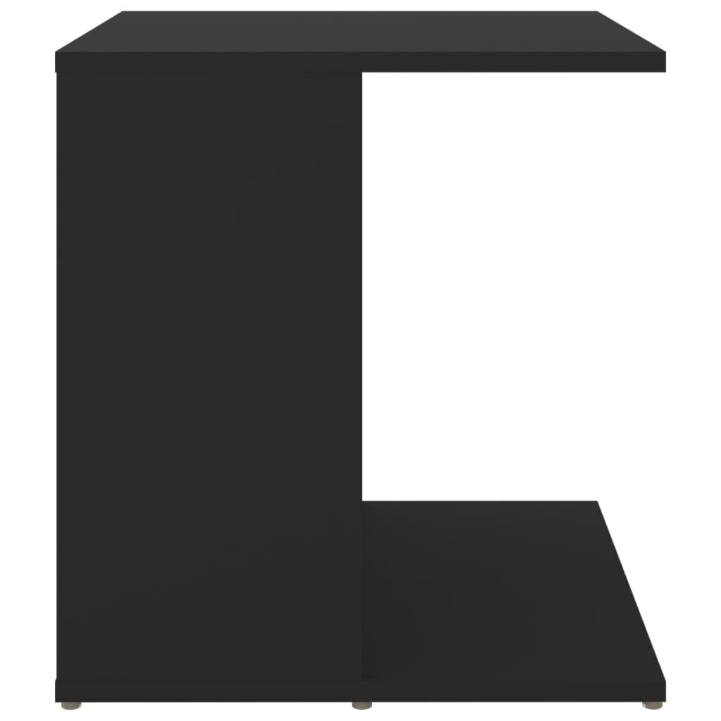Šoninis staliukas, 45x45x48 cm, juodas kaina ir informacija | Kavos staliukai | pigu.lt