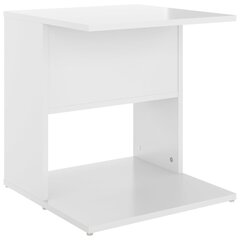 Šoninis staliukas, 45x45x48 cm, baltas kaina ir informacija | Kavos staliukai | pigu.lt