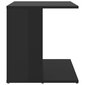 Šoninis staliukas, 45x45x48 cm, juodas цена и информация | Kavos staliukai | pigu.lt