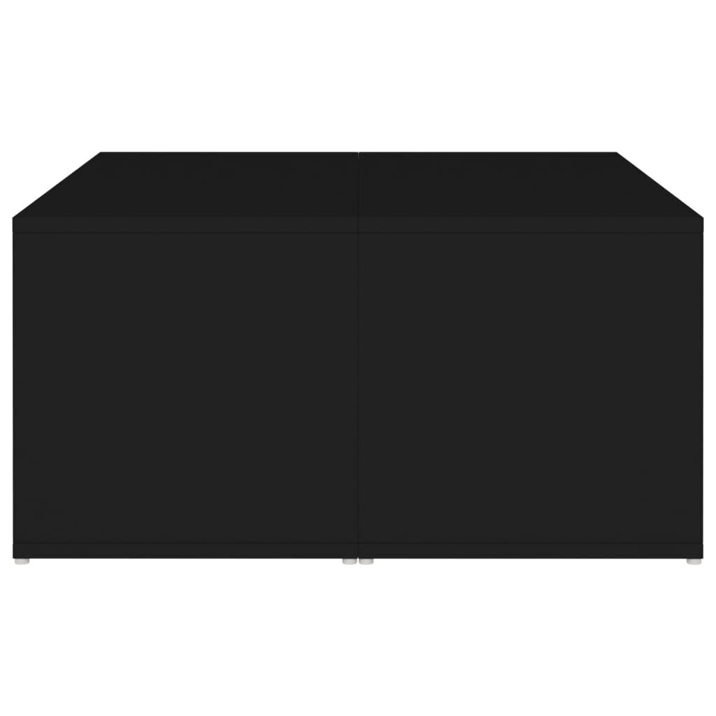 Kavos staliukai, 33x33x33 cm, 4 vnt, juodi цена и информация | Kavos staliukai | pigu.lt