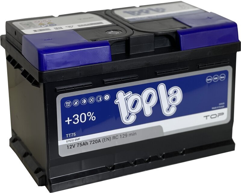 Akumuliatorius Topla Top TT75 12V 75Ah R 720A kaina ir informacija | Akumuliatoriai | pigu.lt