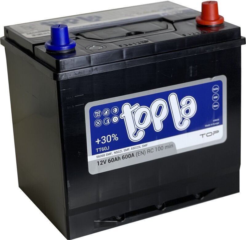 Akumuliatorius Topla Top TT60J 60Ah 12 V 600A kaina ir informacija | Akumuliatoriai | pigu.lt