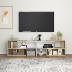 Televizoriaus spintelė, 149x30x52 cm, ruda kaina ir informacija | TV staliukai | pigu.lt