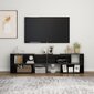 Televizoriaus spintelė, 149x30x52 cm, juoda цена и информация | TV staliukai | pigu.lt