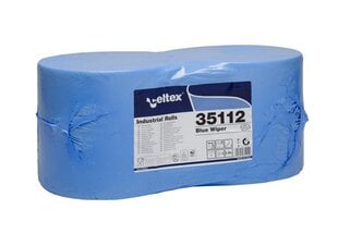 Промышленная бумага CELTEX Blue Wiper, синяя, 2-х слойная, 290 м, 2 шт. цена и информация | Туалетная бумага, бумажные полотенца | pigu.lt