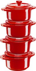 STAUB Set of 4 Ceramic Pots Gift Giving цена и информация | Кастрюли, скороварки | pigu.lt