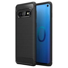 Dėklas telefonui Carbon skirtas Huawei P20 Lite 2019, juodas kaina ir informacija | Telefono dėklai | pigu.lt