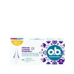 Tamponai O.B. ProComfort Extra Protect Normal, 16 vnt. kaina ir informacija | Tamponai, higieniniai paketai, įklotai | pigu.lt