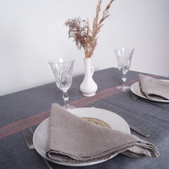 Lininė staltiesė French Stripes, 140x320 cm. цена и информация | Скатерти, салфетки | pigu.lt