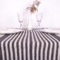 Lininis stalo takelis, smulkiais juodais dryželiais, 40x200 cm. kaina ir informacija | Staltiesės, servetėlės | pigu.lt