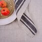 Lininės stalo servetėlės Black Stripes, 4 vnt, 40x40 cm. kaina ir informacija | Staltiesės, servetėlės | pigu.lt