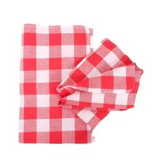 Norravilla lininiai virtuviniai rankšluosčiai Red checks kaina ir informacija | Virtuviniai rankšluosčiai, pirštinės, prijuostės | pigu.lt