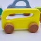 Medinis stumdomas autobusas Tooky Toy kaina ir informacija | Žaislai kūdikiams | pigu.lt