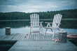 Sulankstoma sodo kėdė "Canada" Balta, Folkland Home kaina ir informacija | Lauko kėdės, foteliai, pufai | pigu.lt
