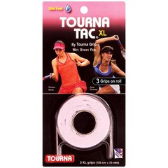 Overgrip Tourna Tac XL, 3 vnt, Rožinis kaina ir informacija | Lauko teniso prekės | pigu.lt