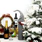 Butelio dekoracija "Kalėdų Senelis", pilka kaina ir informacija | Kalėdinės dekoracijos | pigu.lt
