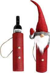 Butelio dekoracija "Kalėdų Senelis", raudona kaina ir informacija | Butelio dekoracija &quot;Kalėdų Senelis&quot;, raudona | pigu.lt