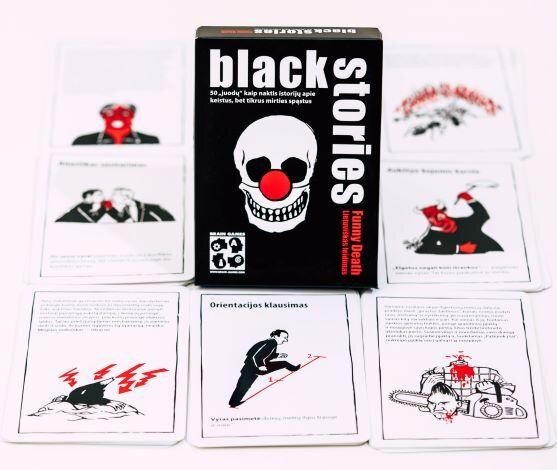 Stalo žaidimas Brain Games Black Stories: Funny Death, LT kaina ir informacija | Stalo žaidimai, galvosūkiai | pigu.lt
