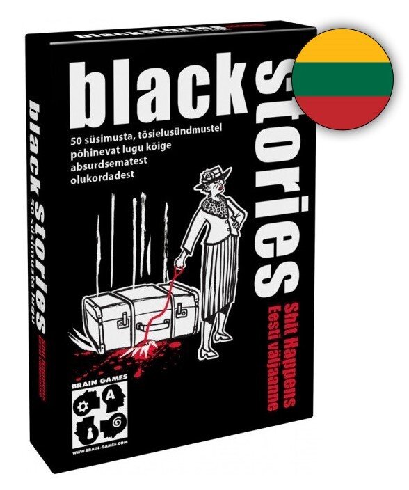 Stalo žaidimas Brain Games Black Stories Shit Happens, LT цена и информация | Stalo žaidimai, galvosūkiai | pigu.lt