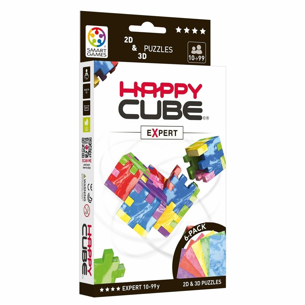 Galvosūkių rinkinys Smart Games Happy Cube Expert 6 vnt. цена и информация | Stalo žaidimai, galvosūkiai | pigu.lt