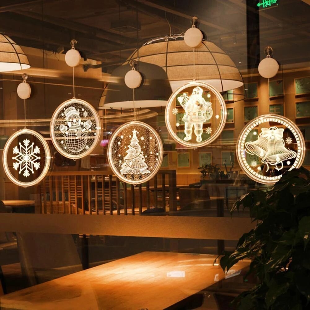 Kalėdinė akrilinė LED dekoracija "Varpeliai" kaina ir informacija | Kalėdinės dekoracijos | pigu.lt