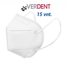 Защитная маска - респиратор VERDENT,  FFP2, 5-слойная, сделано в Польше, CE, 15 шт. цена и информация | Первая помощь | pigu.lt