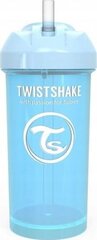 Бутылочка с трубочкой Twistshake, 360 мл, синяя цена и информация | Фляги для воды | pigu.lt