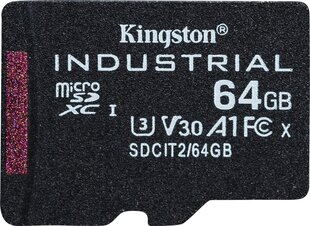 Kingston SDCIT2 64GB (+ SD adapteris) kaina ir informacija | Atminties kortelės fotoaparatams, kameroms | pigu.lt