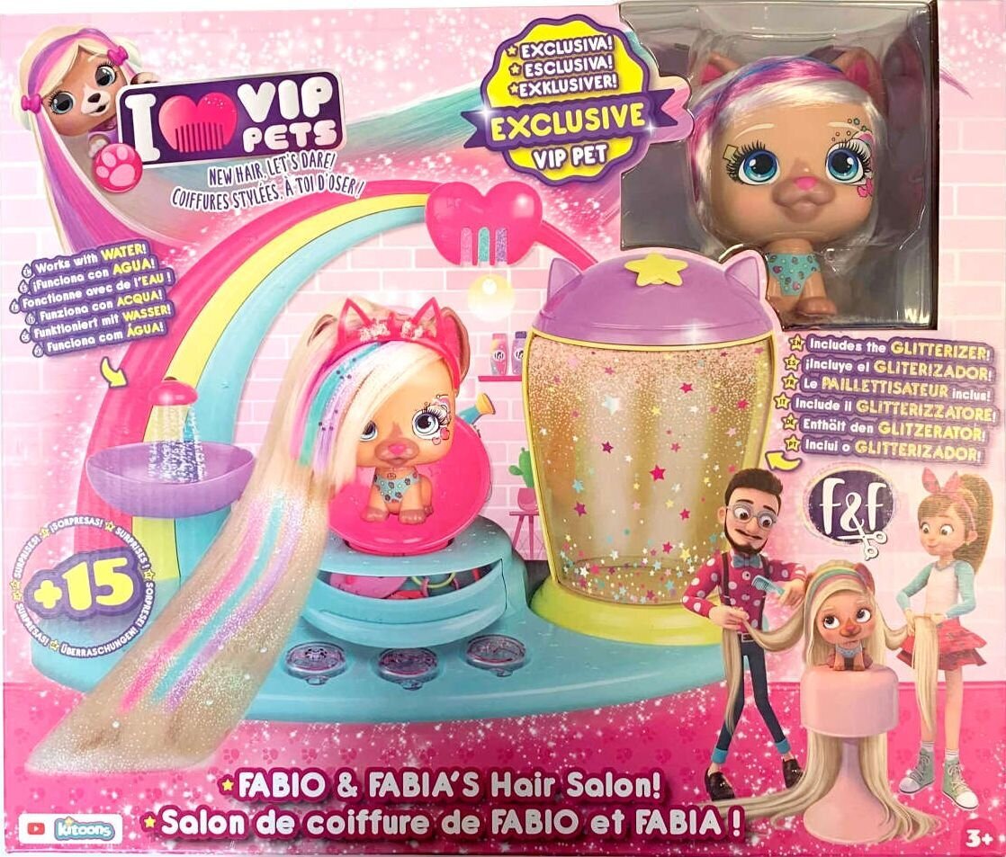 Edukacinis rinkinys Vip Pets kirpykla su aksesuarais ir figūrėle IMC Toys kaina ir informacija | Žaislai mergaitėms | pigu.lt