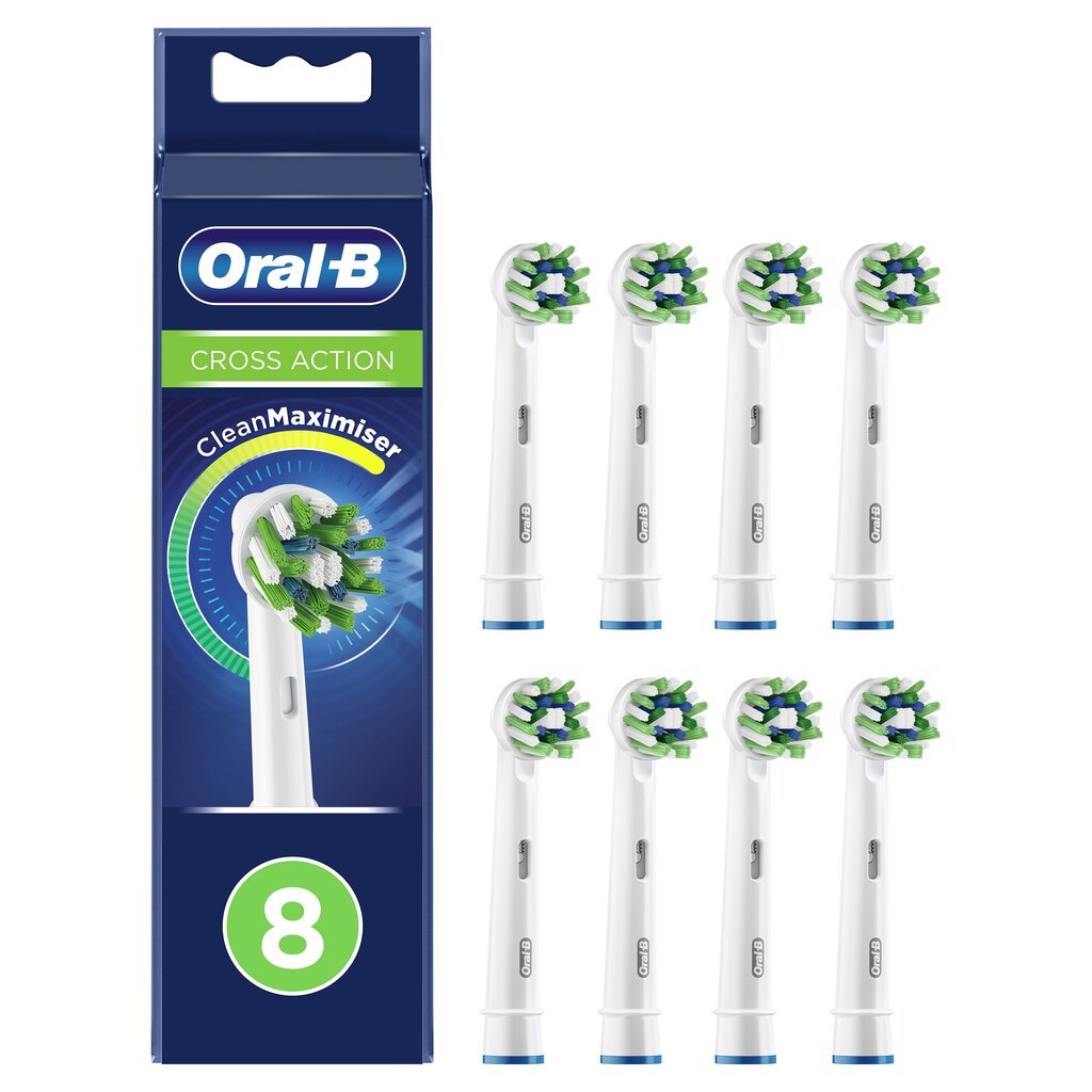 Oral-B EB50 8 CrossAction kaina ir informacija | Elektrinių dantų šepetėlių antgaliai | pigu.lt
