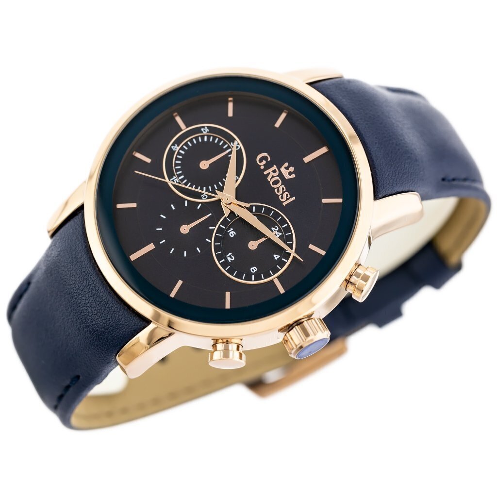 Laikrodis vyrams Gino Rossi, mėlynas kaina ir informacija | Vyriški laikrodžiai | pigu.lt