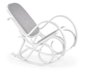 Кресло-качалка Halmar Max Bis Plus, белый/серый цвет цена и информация | Кресла в гостиную | pigu.lt