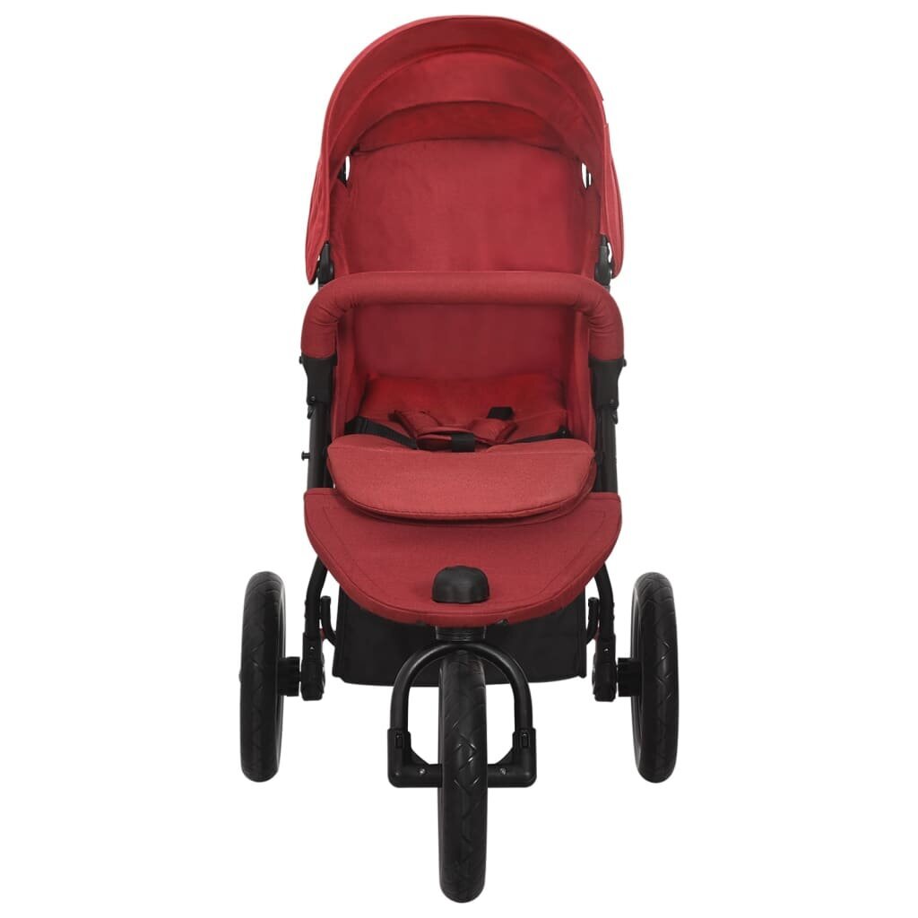 Vaikiškas vežimėlis, raudonos spalvos, plienas kaina ir informacija | Vežimėliai | pigu.lt