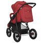 Vaikiškas vežimėlis, raudonos spalvos, plienas цена и информация | Vežimėliai | pigu.lt