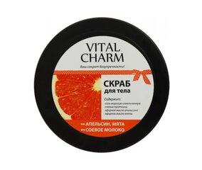 Kūno šveitiklis Vital Charm Orange, 250g kaina ir informacija | Kūno šveitikliai | pigu.lt