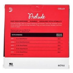 Stygos violončelei D'Addario Prelude J1010 4/4M kaina ir informacija | Priedai muzikos instrumentams | pigu.lt