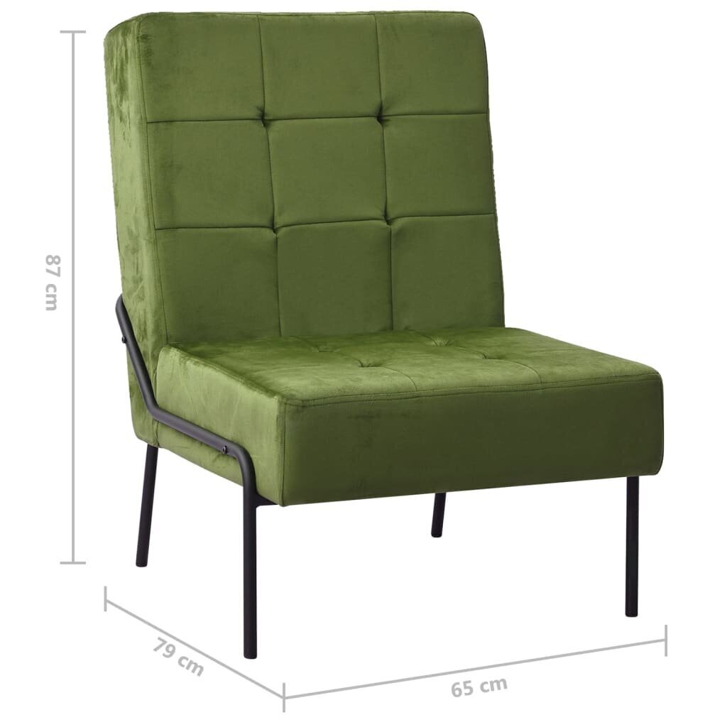 Poilsio kėdė, 65x79x87cm, šviesiai žalios spalvos kaina ir informacija | Svetainės foteliai | pigu.lt